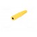 Socket | 4mm banana | 32A | 33VAC | 70VDC | yellow | nickel plated | Ø: 4mm image 2