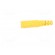 Socket | 4mm banana | 32A | 33VAC | 70VDC | yellow | nickel plated | Ø: 4mm image 3