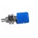 Socket | 4mm banana | 32A | 60VDC | blue | nickel plated | insulated image 7