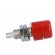 Socket | 4mm banana | 32A | 60VDC | red | nickel plated | on panel,screw image 7