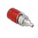 Socket | 4mm banana | 32A | 60VDC | red | nickel plated | on panel,screw image 4