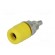 Socket | 4mm banana | 32A | 60VDC | yellow | nickel plated | insulated image 2