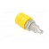 Socket | 4mm banana | 32A | 60VDC | yellow | screw | Overall len: 23.5mm image 4