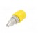 Socket | 4mm banana | 32A | 60VDC | yellow | screw | Overall len: 23.5mm image 6