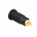 Socket | 4mm banana | 32A | black | gold-plated | screw,on panel | 32mm image 4