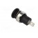 Socket | 4mm banana | 32A | black | nickel plated | on panel | insulated image 4