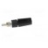 Socket | 4mm banana | 32A | black | on panel | 45mm | Contacts: brass фото 7