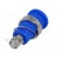 Socket | 4mm banana | 32A | blue | nickel plated | screw,on panel image 6