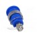 Socket | 4mm banana | 32A | blue | nickel plated | screw,on panel image 5