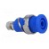 Socket | 4mm banana | 32A | blue | nickel plated | screw,on panel image 8