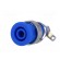 Socket | 4mm banana | 32A | blue | nickel plated | screw,on panel image 2
