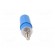 Socket | 4mm banana | 32A | blue | on panel | 45mm | Contacts: brass image 5
