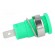 Socket | 4mm banana | 32A | green | nickel plated | on panel | insulated фото 7