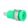 Socket | 4mm banana | 32A | green | nickel plated | on panel | insulated image 8