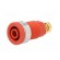 Socket | 4mm banana | 32A | red | gold-plated | screw,on panel | 32mm image 2