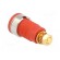 Socket | 4mm banana | 32A | red | gold-plated | screw,on panel | 32mm image 4