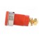 Socket | 4mm banana | 32A | red | gold-plated | screw,on panel | 32mm image 3
