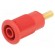 Socket | 4mm banana | 32A | red | gold-plated | Overall len: 33mm image 1