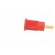Socket | 4mm banana | 32A | red | gold-plated | Overall len: 33mm фото 3