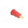 Socket | 4mm banana | 32A | red | gold-plated | Overall len: 33mm фото 4