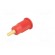 Socket | 4mm banana | 32A | red | gold-plated | Overall len: 33mm фото 6