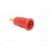 Socket | 4mm banana | 32A | red | gold-plated | Overall len: 33mm paveikslėlis 8