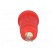 Socket | 4mm banana | 32A | red | nickel plated | on panel | insulated image 5