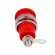 Socket | 4mm banana | 32A | red | nickel plated | screw,on panel фото 5