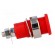 Socket | 4mm banana | 32A | red | nickel plated | screw,on panel фото 7