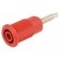 Connector: 4mm banana | socket | 32A | red | nickel plated image 1