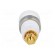 Socket | 4mm banana | 32A | white | gold-plated | screw,on panel | 32mm image 5