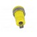 Socket | 4mm banana | 32A | yellow | nickel plated | on panel | 23.5mm image 5