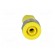 Socket | 4mm banana | 32A | yellow | nickel plated | on panel | 23.5mm фото 9