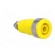 Socket | 4mm banana | 32A | yellow | nickel plated | screw,on panel image 8