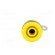 Socket | 4mm banana | 32A | yellow | nickel plated | screw,on panel image 9