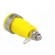 Socket | 4mm banana | 32A | yellow | nickel plated | screw,on panel image 4