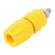 Socket | 4mm banana | 35A | 30VAC | 60VDC | yellow | nickel plated | M4 image 1