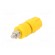 Socket | 4mm banana | 35A | 30VAC | 60VDC | yellow | nickel plated | M4 image 6
