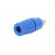 Socket | 4mm banana | 35A | 60VDC | blue | nickel plated | -25÷100°C image 2