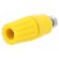 Socket | 4mm banana | 35A | 60VDC | yellow | nickel plated | -25÷100°C image 1