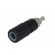 Socket | 4mm banana | 36A | 33VAC | 70VDC | black | soldered | -20÷80°C paveikslėlis 2