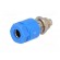 Socket | 4mm banana | 36A | 60VDC | Cutout: Ø8mm | blue | nickel plated image 2