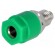 Socket | 4mm banana | 36A | 60VDC | Cutout: Ø8mm | green | nickel plated paveikslėlis 1