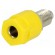 Socket | 4mm banana | 36A | 60VDC | Cutout: Ø8mm | yellow | nickel plated paveikslėlis 1