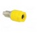 Socket | 4mm banana | 36A | 60VDC | Cutout: Ø8mm | yellow | nickel plated paveikslėlis 8