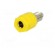 Socket | 4mm banana | 36A | 60VDC | Cutout: Ø8mm | yellow | nickel plated paveikslėlis 2