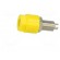 Socket | 4mm banana | 36A | 60VDC | Cutout: Ø8mm | yellow | nickel plated paveikslėlis 3