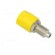Socket | 4mm banana | 36A | 60VDC | Cutout: Ø8mm | yellow | nickel plated paveikslėlis 4