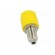 Socket | 4mm banana | 36A | 60VDC | Cutout: Ø8mm | yellow | nickel plated paveikslėlis 5