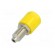 Socket | 4mm banana | 36A | 60VDC | Cutout: Ø8mm | yellow | nickel plated paveikslėlis 6
